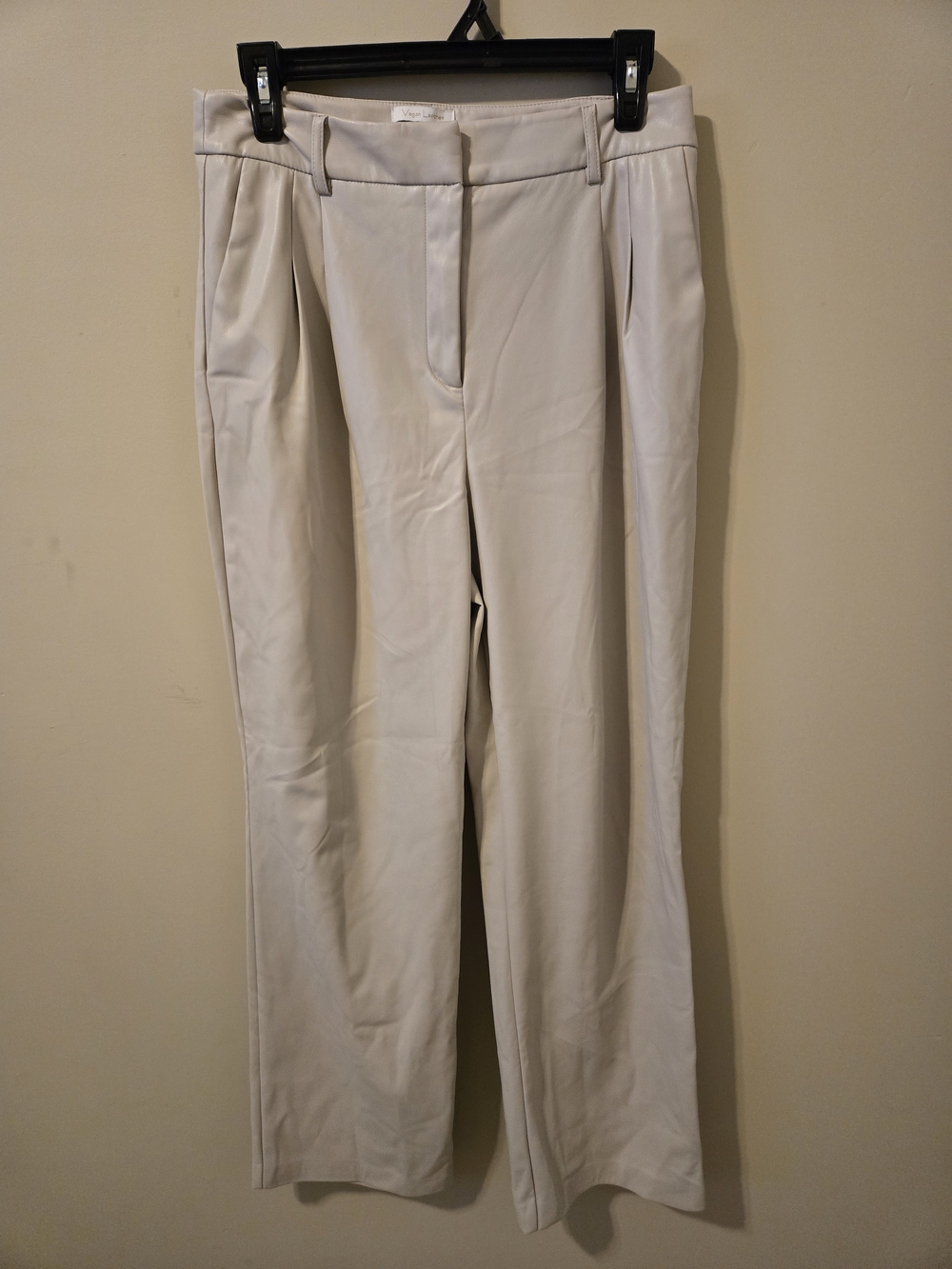 House of Harlow 1960 Cream High-Waist Pleated Trousers